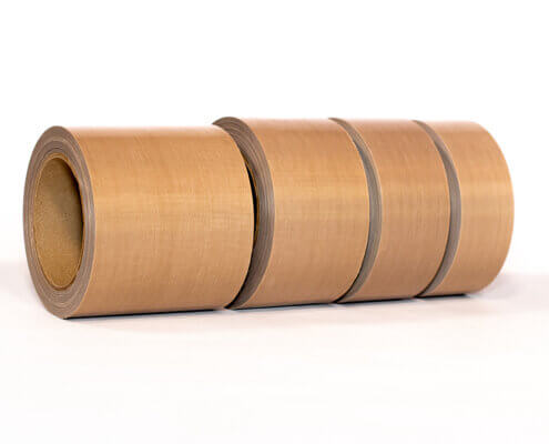 Premium Grade PTFE fabric roll with thick PTFE coating for high-cycle, abrasive, and demanding heat sealing applications