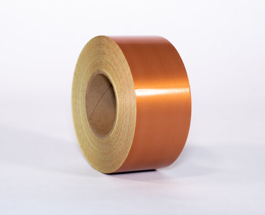 Reinforced PTFE tape with fiberglass backing and thick PTFE coating for durable, high-temperature sealing and harsh chemical environments